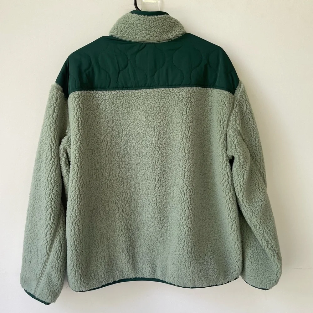 NWT Goodfellow & Co. Men's Faux Shearling Aqua Green Jacket size large